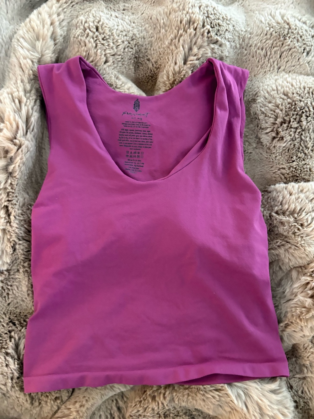 FP MOVEMENT by Free People Mulberry Muscle Crop Cami - Scoop Neck Tank - Picture 5 of 6